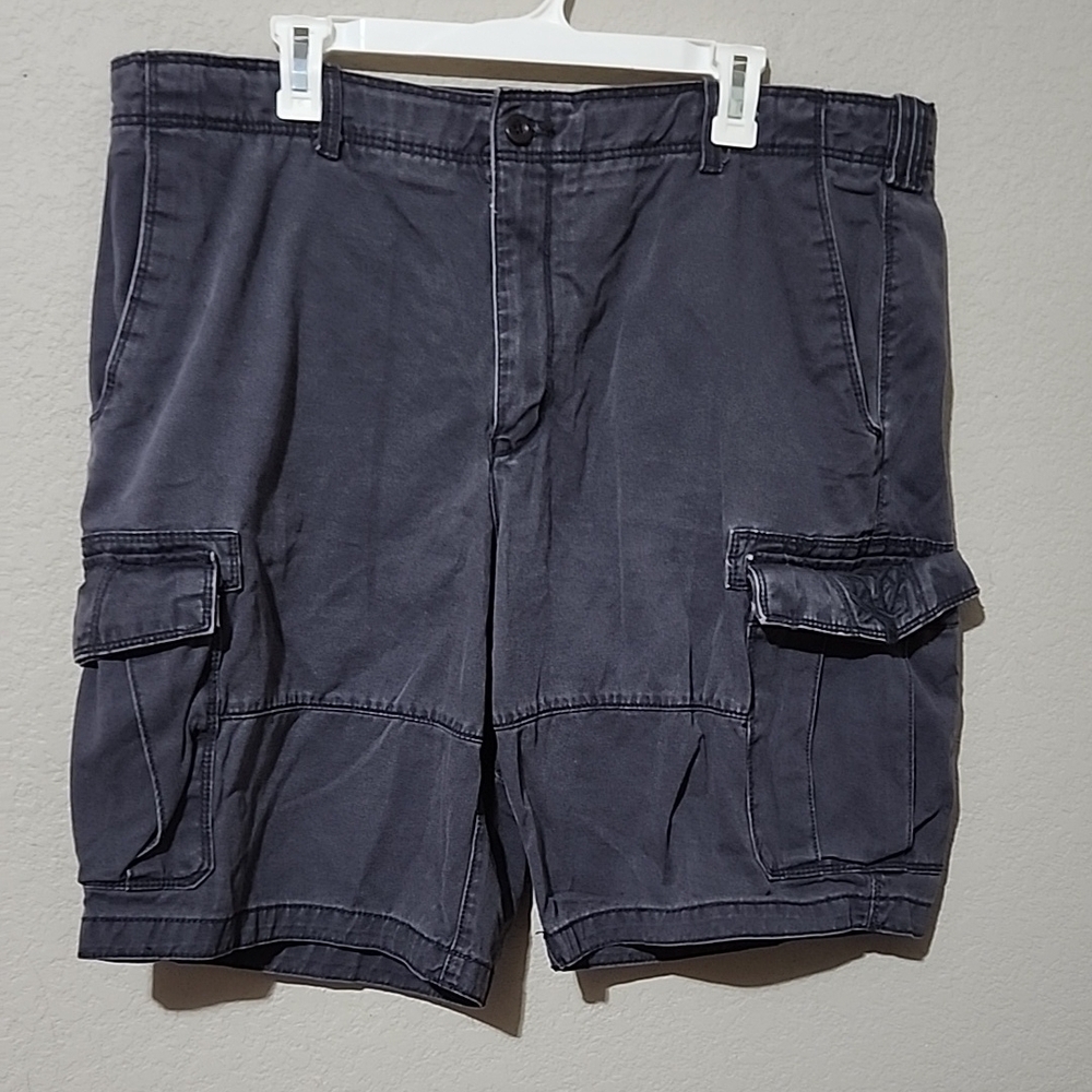 Timberland Cargo Shorts Size 40 Faded Blue Gray